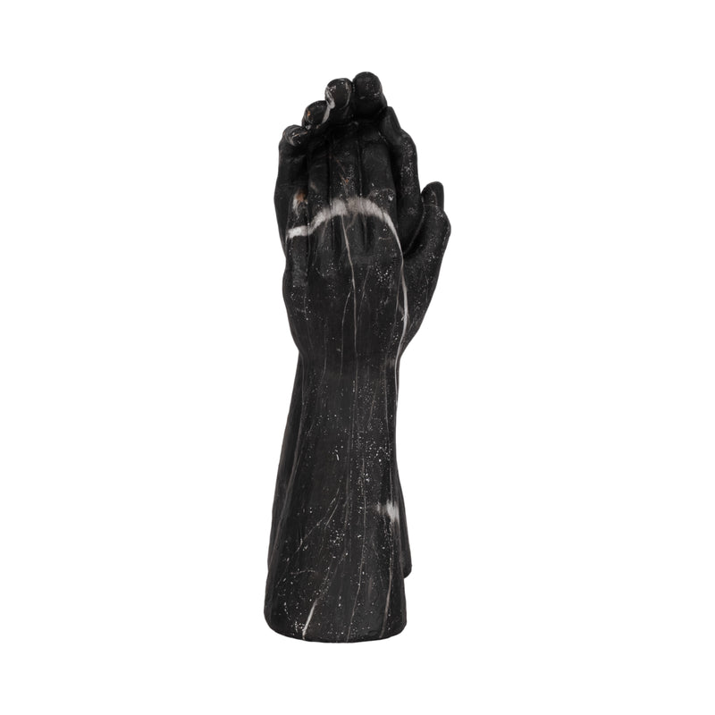 13 Marbled Hands Sculpture, Black/white