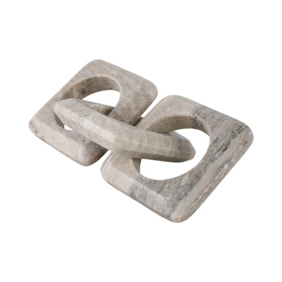 11 3-link Onyx Marble Chain, Beige