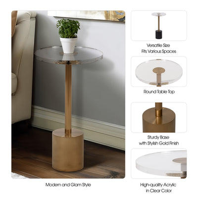 21 Talia Acrylic Accent Table