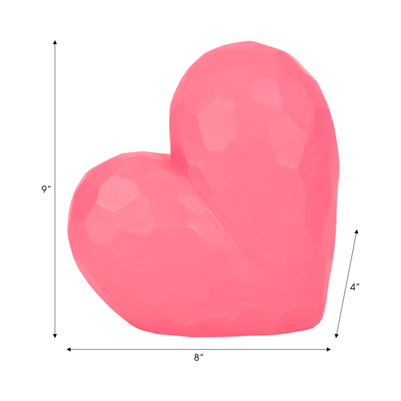 9 Heart Decor, Pink