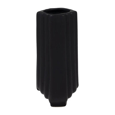 CER, 6 LOOPY VASE, BLACK