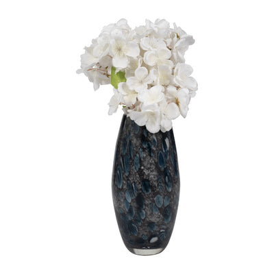 9 AMALDA MEDIUM BLUE GLASS VASE