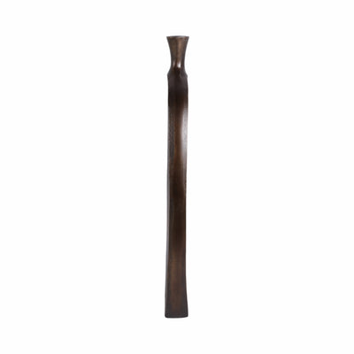 ALUMINUM 25H CUT-OUT VASE, BRONZE