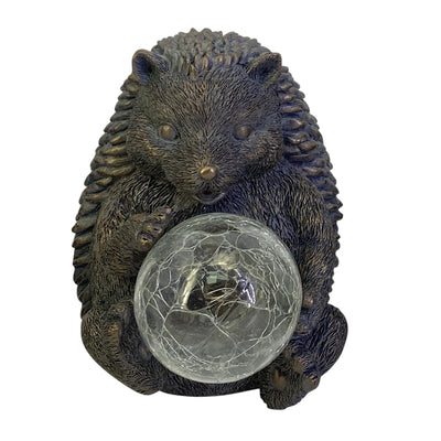 8 Hedgehog With Solar Orb,antique Copper