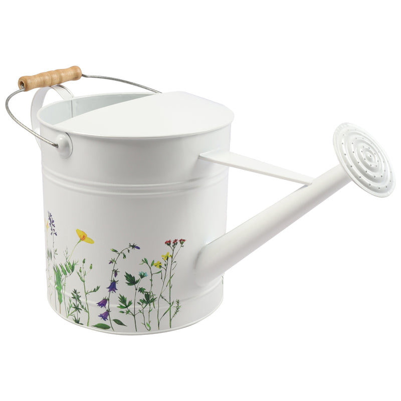 10x20 Watering Can, White W/yel Flower