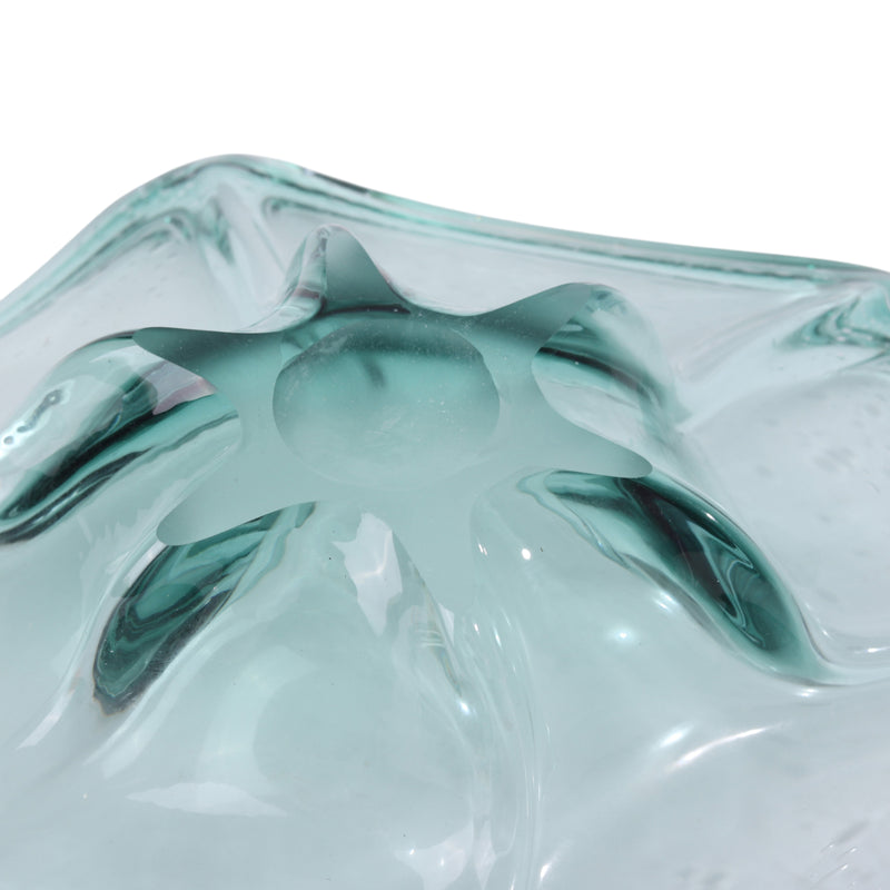 24 Nanana Teal Glass Bowl