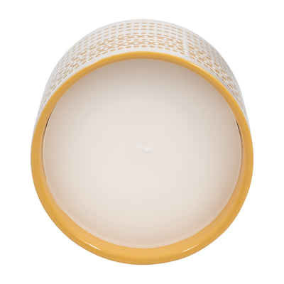 5 15oz X Dots Citro Candle, Yellow