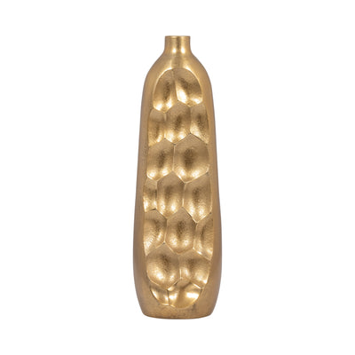 METAL, 19 CUT-OUT VASE, GOLD