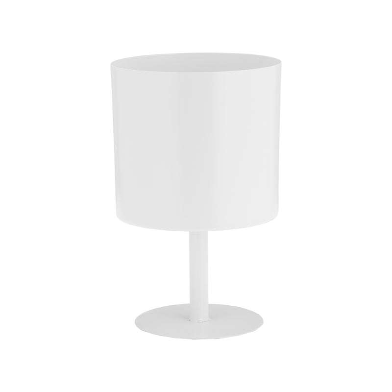 Ec Metal,6,flat Round Base Planter,white