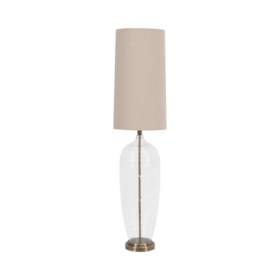 Glass 50 Bottle Table Lamp, Clear