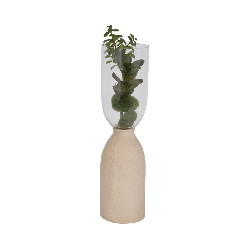 Ecomix/glass, 15 Vase, Ivory