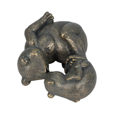 14 Frog Parent And Child Playing, Bronze