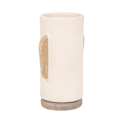 Ecomix, 13 Organic Vase, Ivory