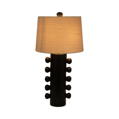 31 Tall Knobby Table Lamp, Black