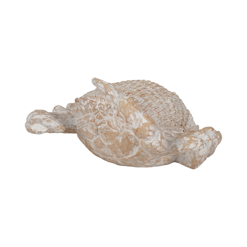 11 Resin Wicker Crab, White