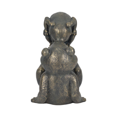 14 Frog Parent And Child Playing, Bronze