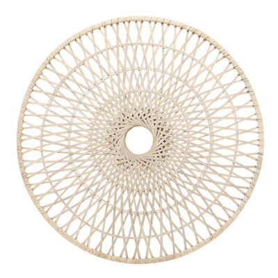 WICKER, 36, ROUND WALL ACCENT, NATURAL