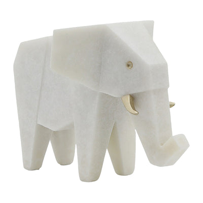 11 ANDORA ELEPHANT STATUARY, WHITE