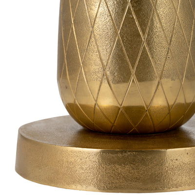 METAL, 15D/24H, GOLD PINEAPPLE SIDE TABLE, KD