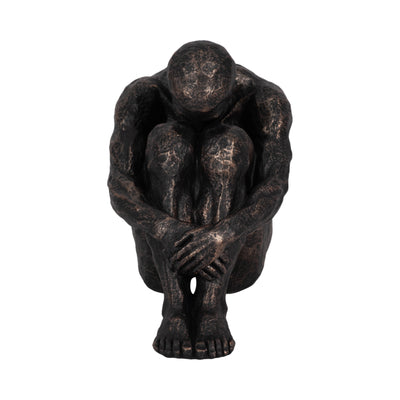 9 Sitting Man, Bronze