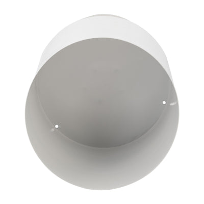 Ec Metal,8,flat Round Base Planter,white