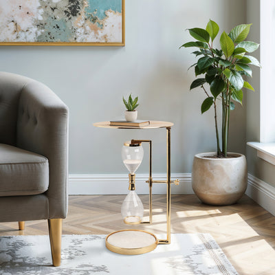 23 Chena Gold Hourglass Table