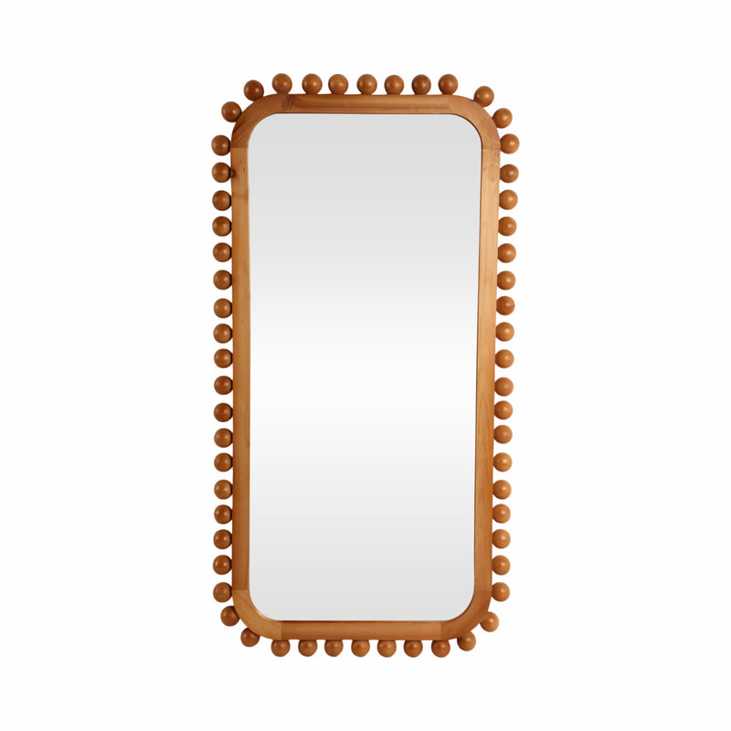 23x45 Knobby Rectangular Mirror, Natural