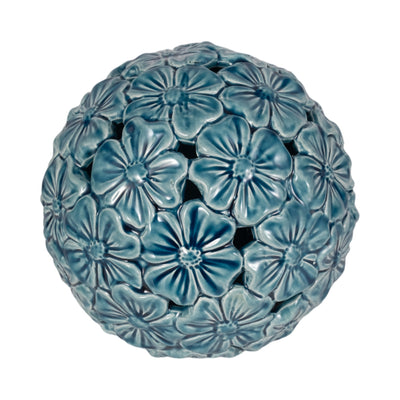 1o Flower Cut-out Garden Orb, Blue