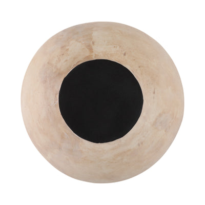 12 Cement Rounded Bowl, Ivory