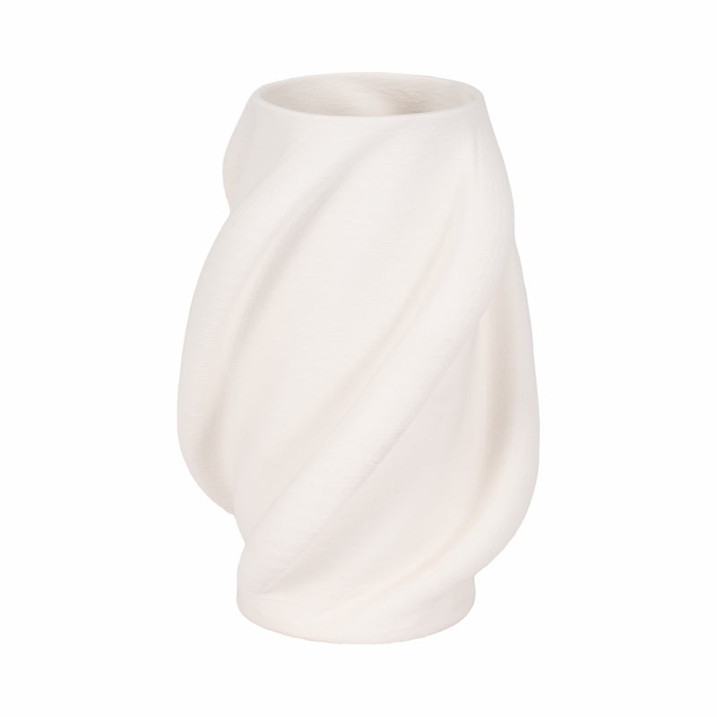 12 MURANO 3D PRINTED SMALL VASE, WHITE