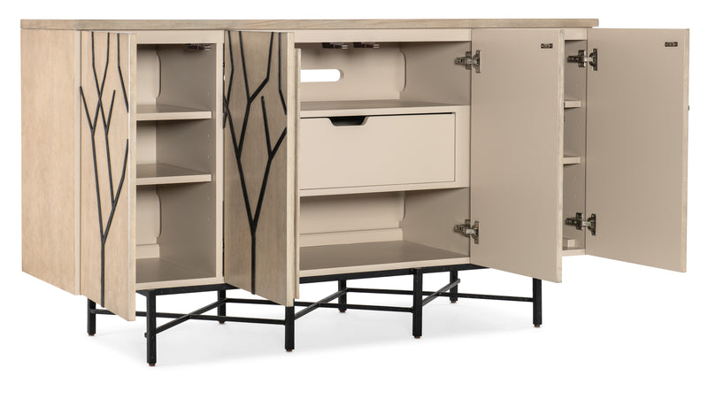 Melange Branched Four Door Entertainment Credenza