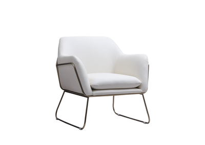 Comfort Cover White Accent Chair