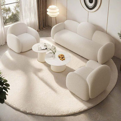 Royal Pristine Plush Sofa and chairs