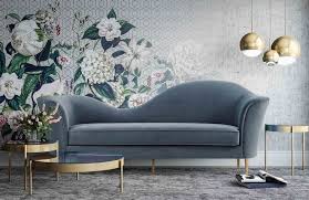 Plato Grey Velvet Sofa - Auction