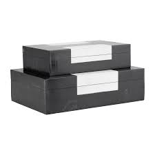 Resin, S/2 10/12 H Boxes, Blk/Wt