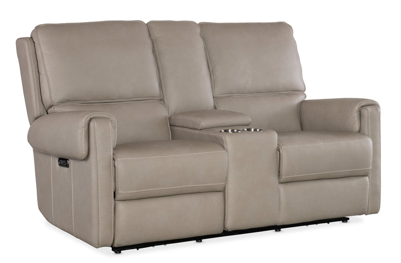 Somers Console Loveseat with Power Recline & Power Headrest