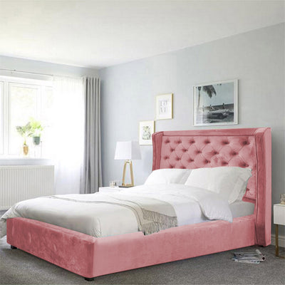 In House | Lychee Bed Frame Velvet - 200x90 cm