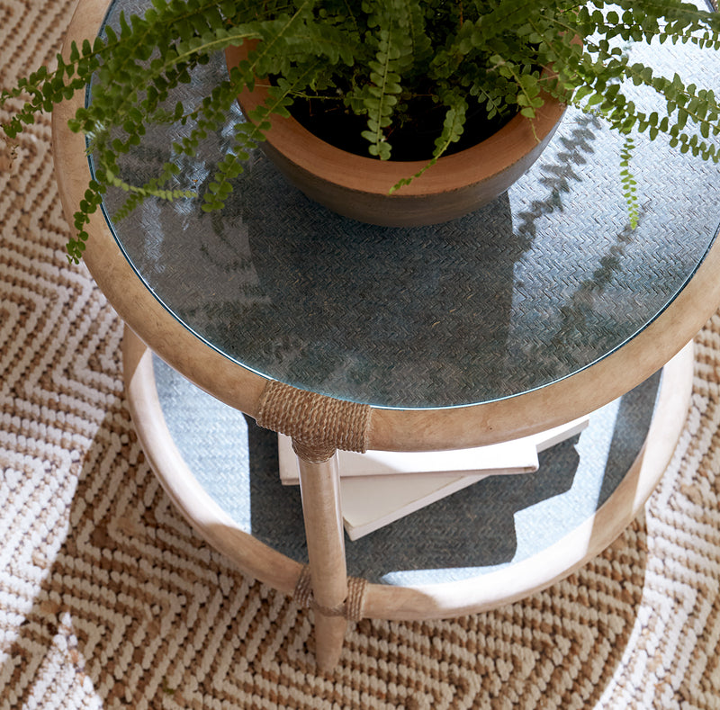 Retreat Raffia End Table