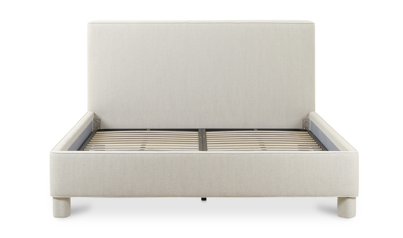 Zeppelin King Bed Heather Light Grey