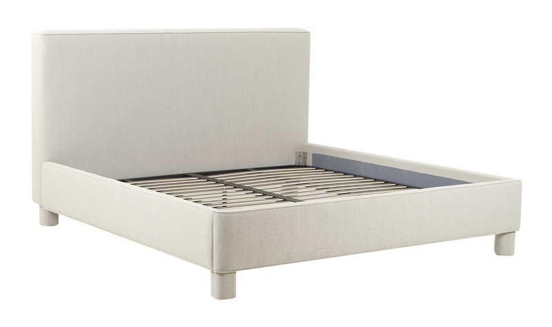 Ichigo Queen Bed Light Grey