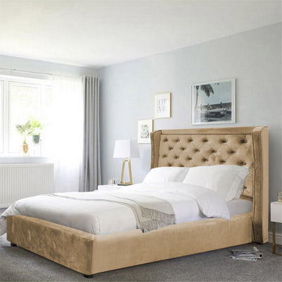 In House | Lychee Bed Frame Velvet - 200x150 cm