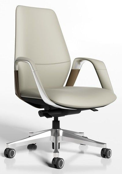 Medium back chair Cream Brown