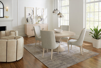 Nouveau Chic Round Pedestal Dining Table