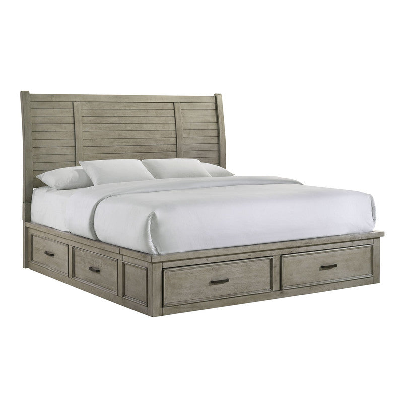 Sullivan Queen Storage Bed in Drift Grey