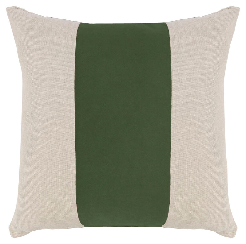 Emerald Velvet Linen Throw Pillow - TP01-01-B