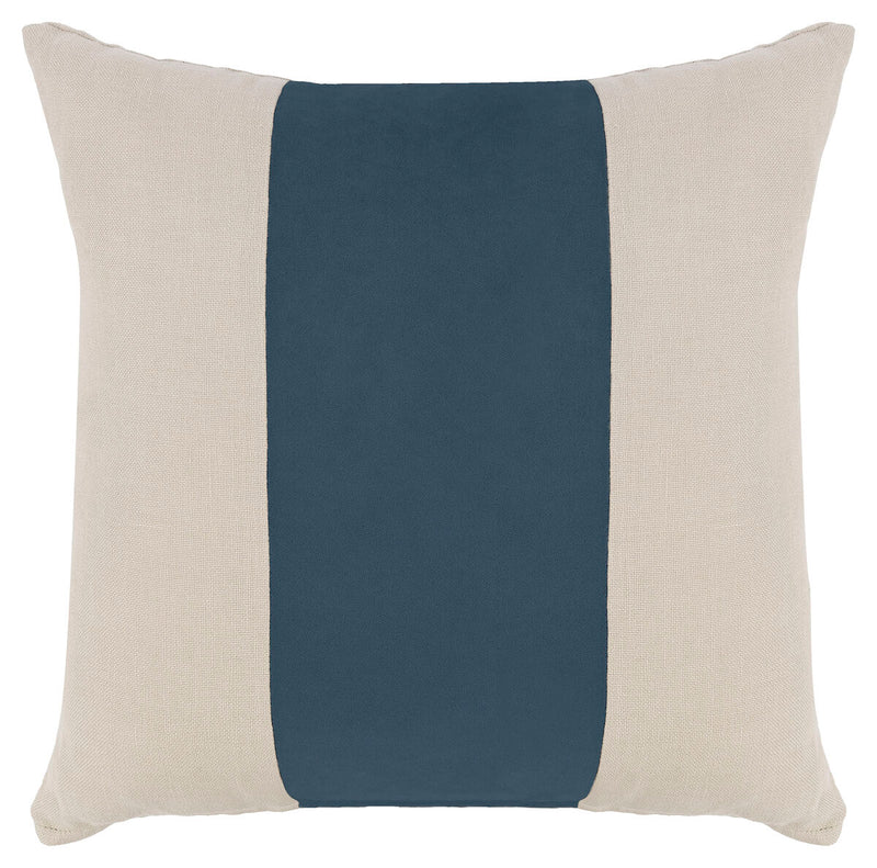 Denim Velvet Linen Throw Pillow - TP01-01-C