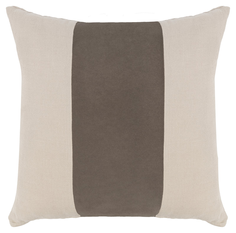 Mink Velvet Linen Throw Pillow - TP01-01-G