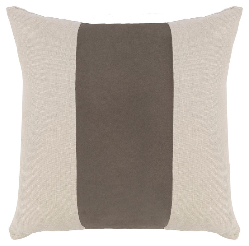 Mink Velvet Linen Throw Pillow - TP01-01-G