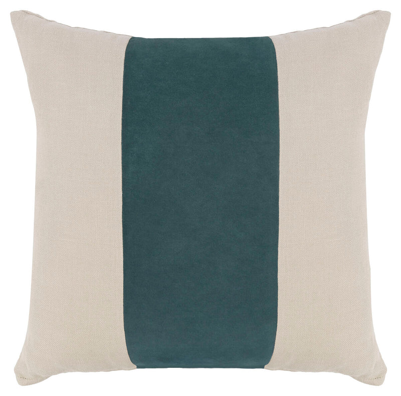 Lagoon Velvet Linen Throw Pillow - TP01-01-I