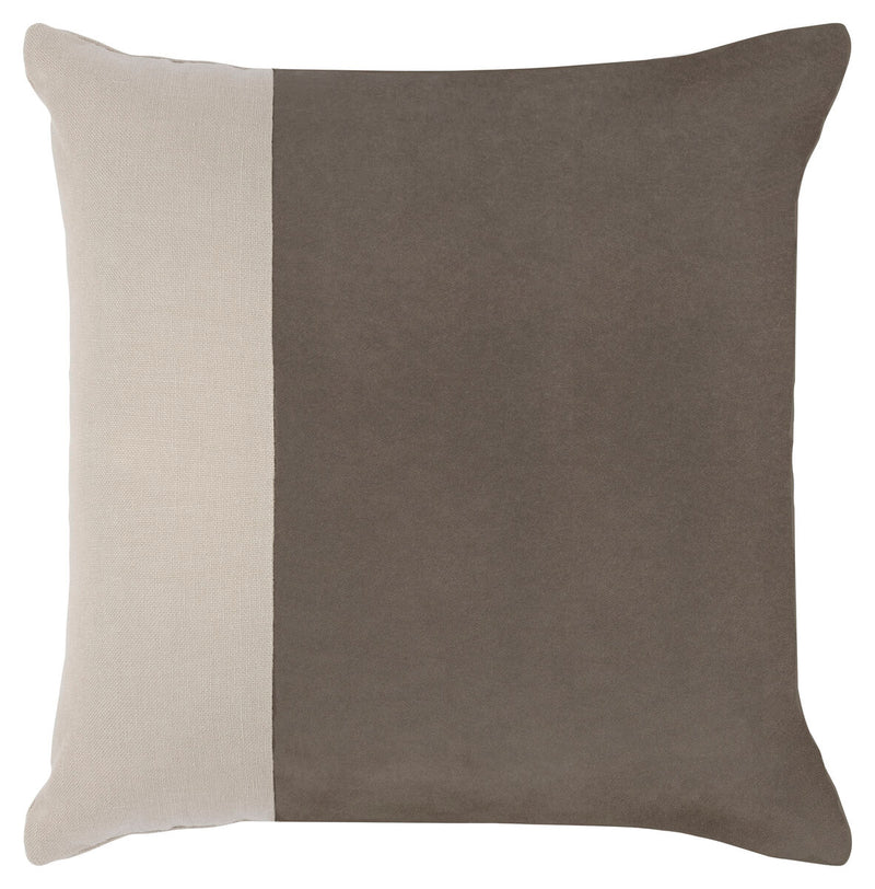 Mink Velvet Linen Throw Pillow - TP02-01-G